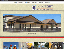 Tablet Screenshot of kknightcontracting.com